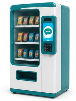 Atende+ na vending machine