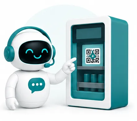 QR na máquina