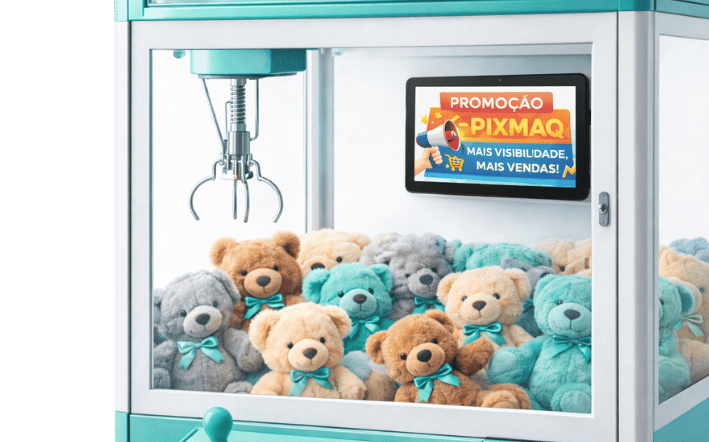 Display Ads Pixmaq em vending machine