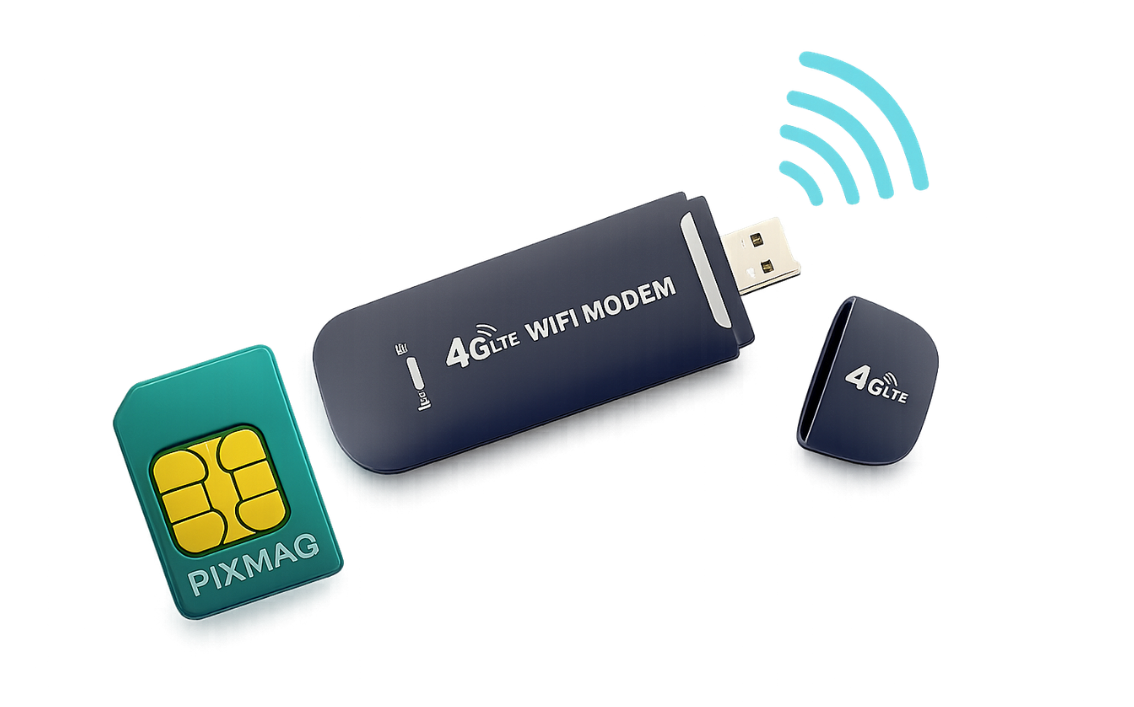 Internet 4G para vending machine com modem USB e chip multioperadora Pixmaq