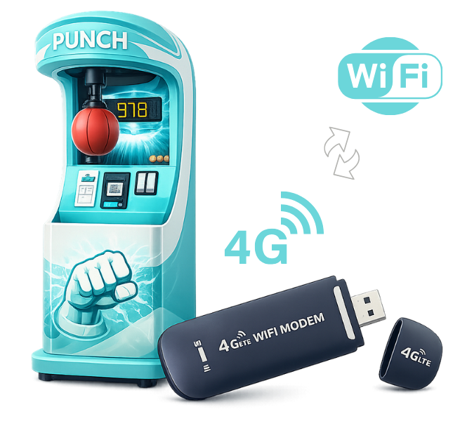 Modem 4G com chip Pixmaq para vending machine
