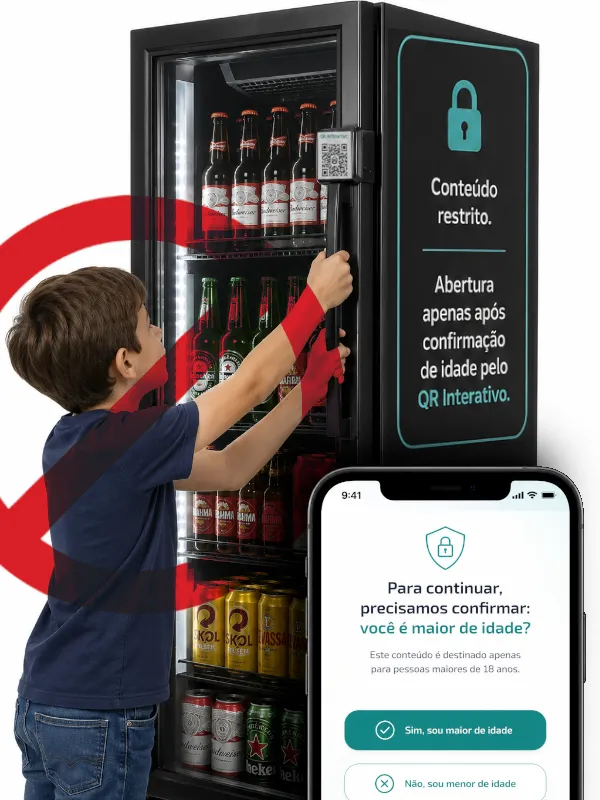 Bloqueio acesso sem QR Interativo