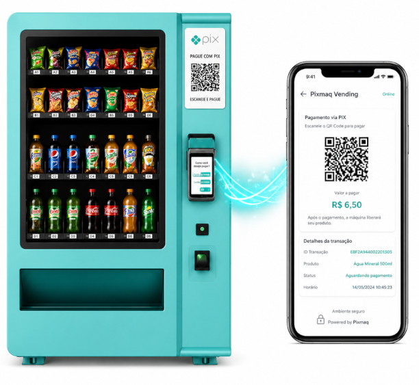 Vending machine com Pixmaq